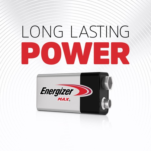 Energizer Max 9V Batteries, Alkaline