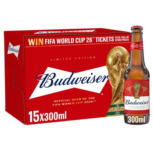 Budweiser Lager Beer Bottles