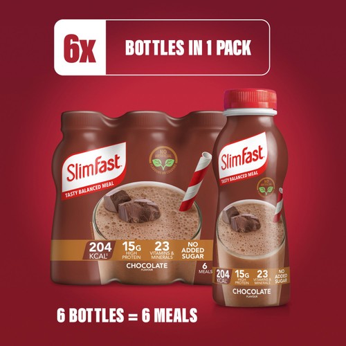 SlimFast Chunky Chocolate Milkshake Multipack 