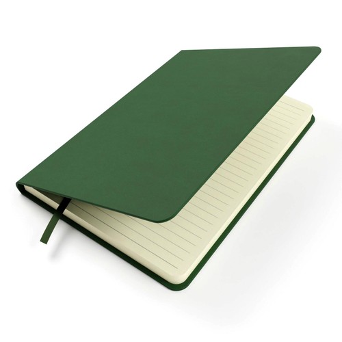 Sinclairs Silvine A4 Executive Soft Feel Notebook, 160 Pages, Green