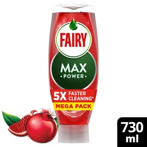Fairy Max Power Washing Up Liquid 730ml - Pomegranate