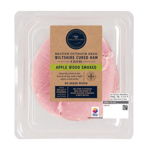 M&S British Wiltshire Cured Apple Wood Smoked Ham
