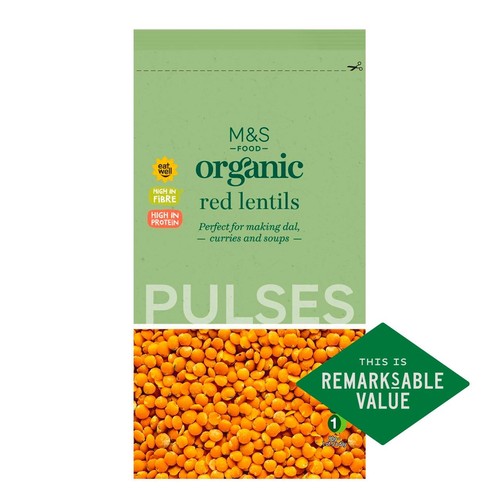 M&S Organic Red Lentils