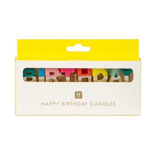 Talking Tables Rainbow Happy Birthday Candles