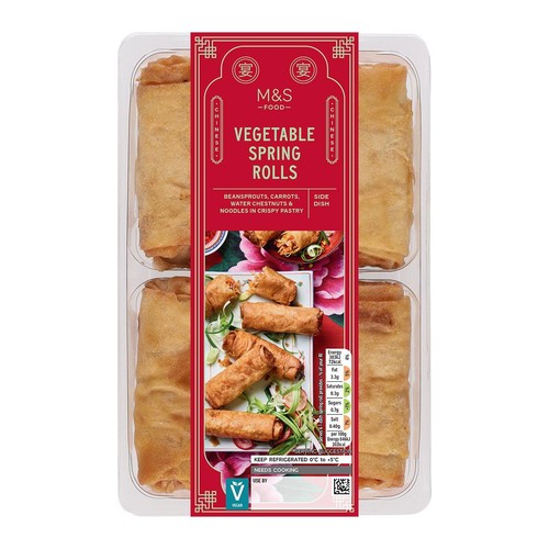 M&S 6 Vegetable Spring Rolls