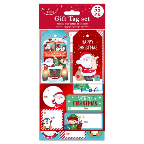 Christmas Gift Tag Set 55 pack