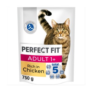 Perfect Fit Adult 7+ Complete Dry Cat Food Rich in Chicken 750g
