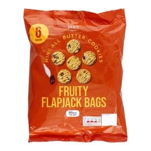 M&S All Butter Mini Fruity Flapjack Cookies Bags