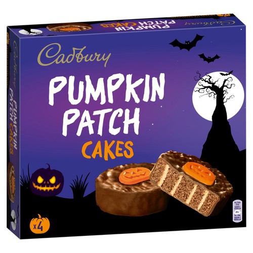 Cadbury 4 Halloween Pumpkin Cakes 