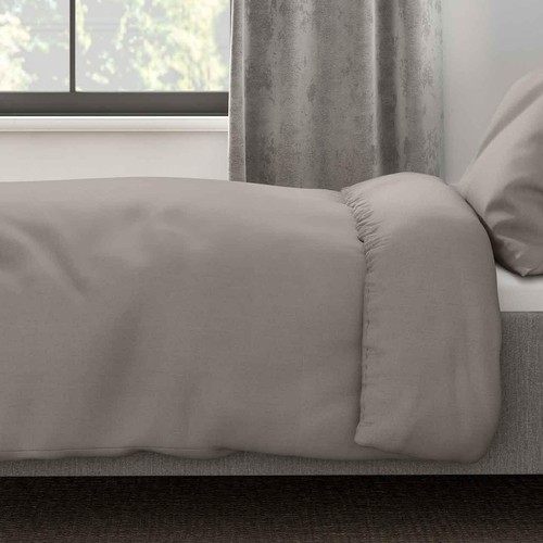 M&S Comfortably Cool Lyocell Rich Duvet Cover, King Size (5 ft), Dark Grey