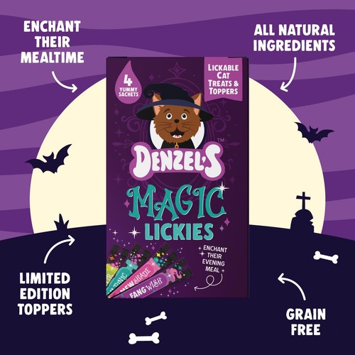 Denzel's Magic Lickies - Halloween Lickable Cat Treats & Toppers