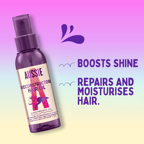 Aussie Hair Oil Reconstructor Vegan Hair Treatment for Dry and Damaged Hair
