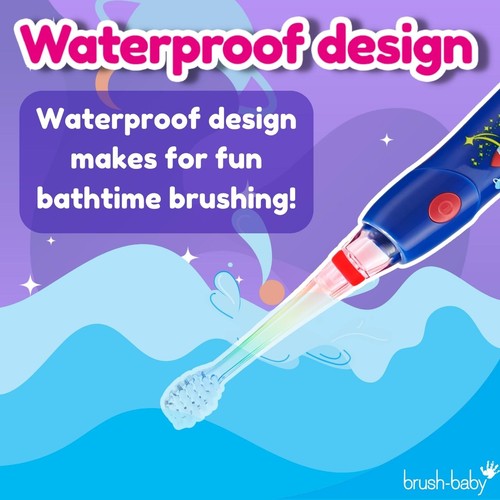 Brush-Baby KidzSonic Rocket Electric Toothbrush, 3+ Yrs