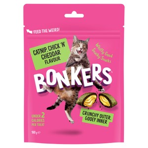 Bonkers Cat Treats Catnip Chick N' Cheddar