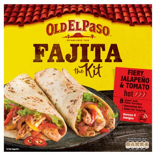 Old El Paso Mexican Fiery Jalapeno & Tomato Fajita Kit