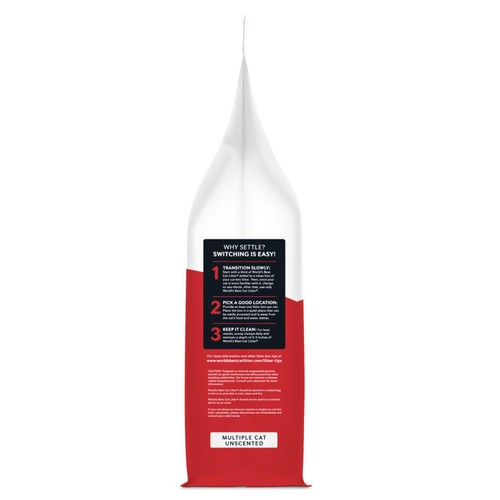 World's Best Multiple Cat Unscented Clumping Cat Litter