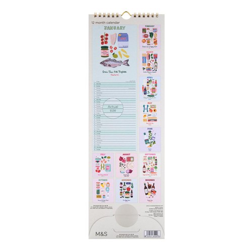 M&S Recipe Slim Calendar
