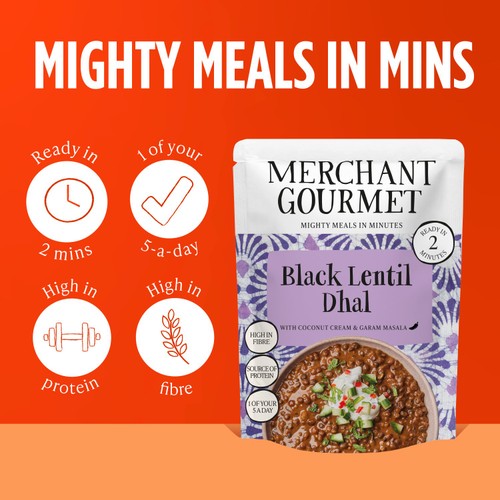 Merchant Gourmet Black Dhal with Black Lentils & Coconut Cream