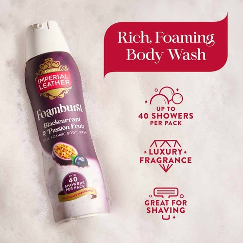 Imperial Leather Relaxing Foamburst Plum Blossom and Cashmere Musk