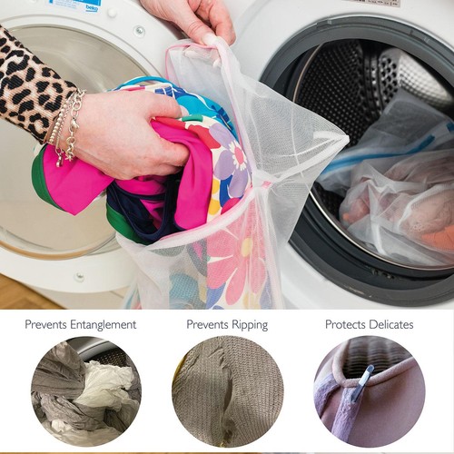 Korbond Laundry Bag Twin Pack 40cmx30cm and 30cmx28cm