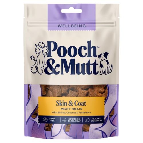 Pooch & Mutt Shrimp and Coconut Coat Care Meaty Dog Treats
