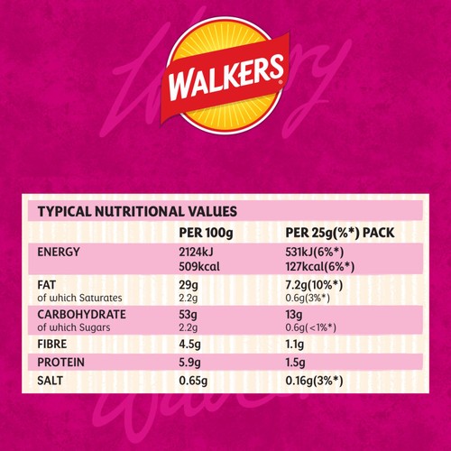 Walkers Prawn Cocktail Multipack Crisps 6 x 25g