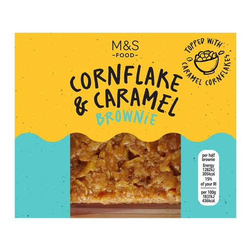 M&S Cornflake & Caramel Brownie