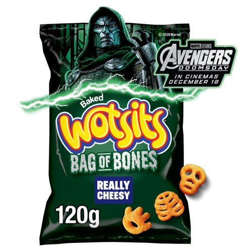 Wotsits Bag of Bones Really Cheesy Sharing Snacks
