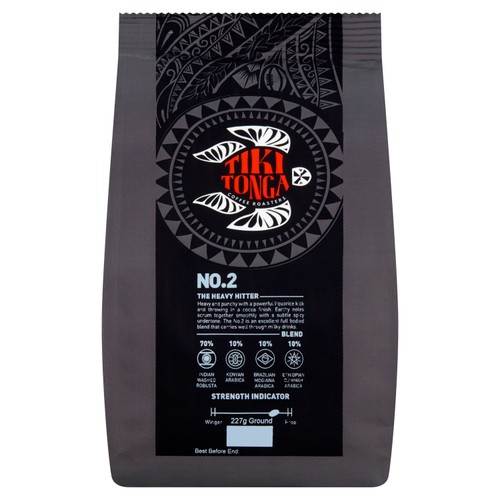 Tiki Tonga Blend No.2 Ground Coffee, 227g Tiki Tonga Blend No.2 Ground Coffee, 227g