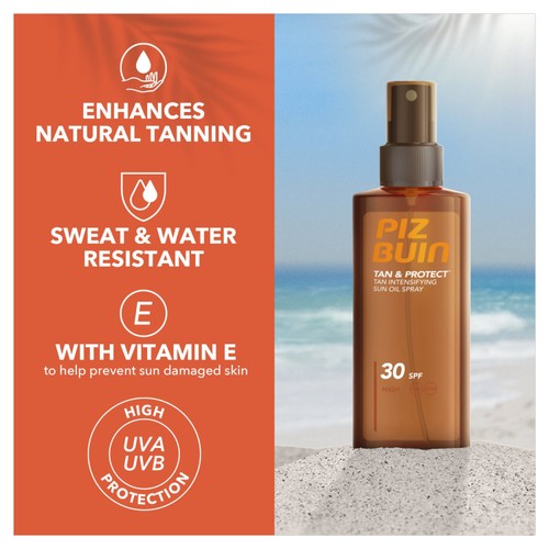 Piz Buin Tan & Protect Tan Intensifying Sun Oil Spray SPF30