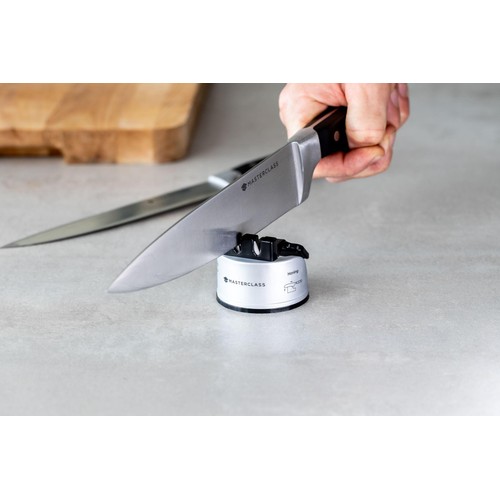 MasterClass Smart Sharp Dual Knife Sharpener, Silver, Gift boxed