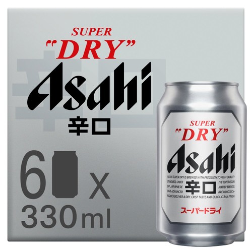 Asahi Super Dry Beer Lager Cans