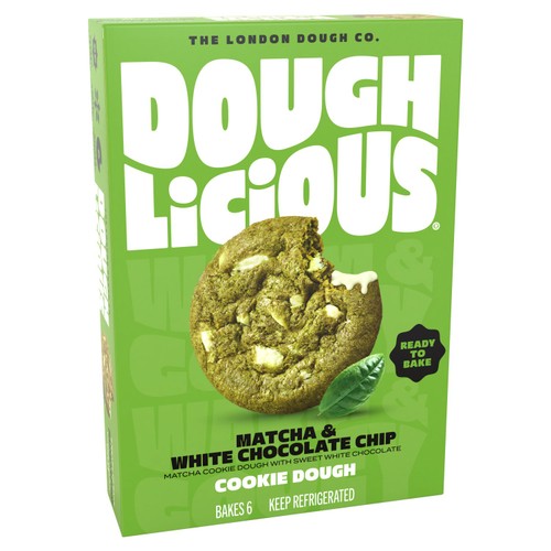 Doughlicious Matcha & White Chocolate Ready to Bake Cookie Dough