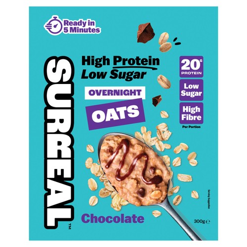 Surreal High Protein Low Sugar Chocolate Overnight Oats