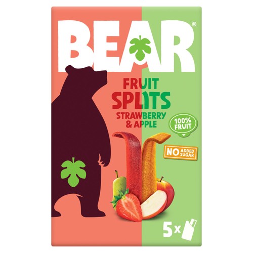 BEAR Fruit Splits Strawberry & Apple