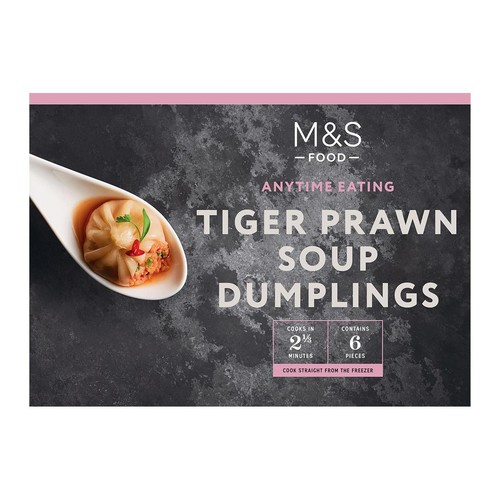 M&S 6 Tiger Prawn Soup Dumplings
