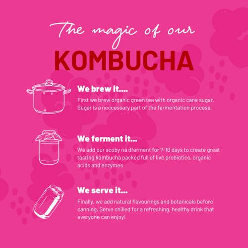 One Living Raspberry Kombucha Multipack