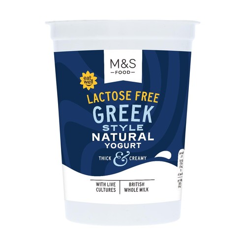 M&S Lactose Free Greek Style Natural Yogurt