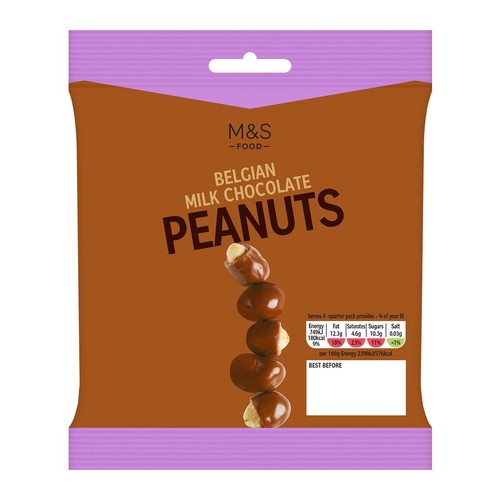 M&S Belgian Milk Chocolate Peanuts