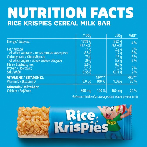 Kellogg's Rice Krispies Cereal Milk Bars
