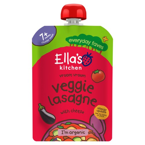 Ella's Kitchen Veggie Lasagne Baby Food Pouch 7+ Months