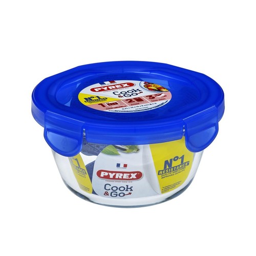 Pyrex Cook&Go Round Glass Roaster, Small 15cm