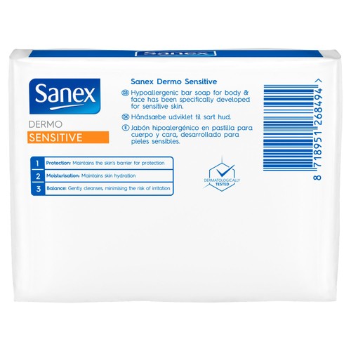 Sanex Sensitive Skin Bar Soap