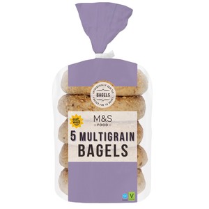 M&S 5 Multigrain Sourdough Bagels