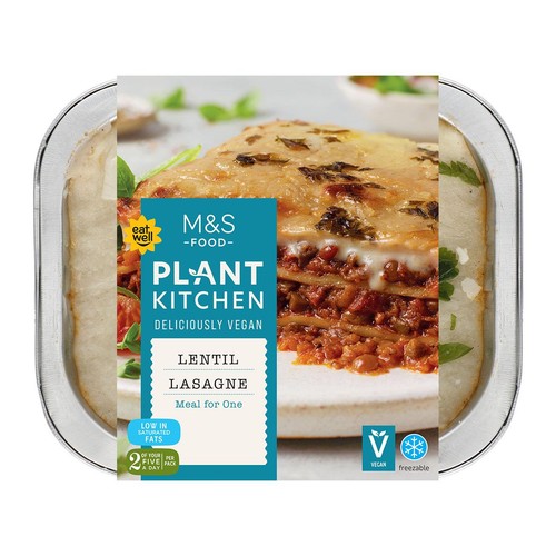 M&S Plant Kitchen Lentil Lasagne Serves 1