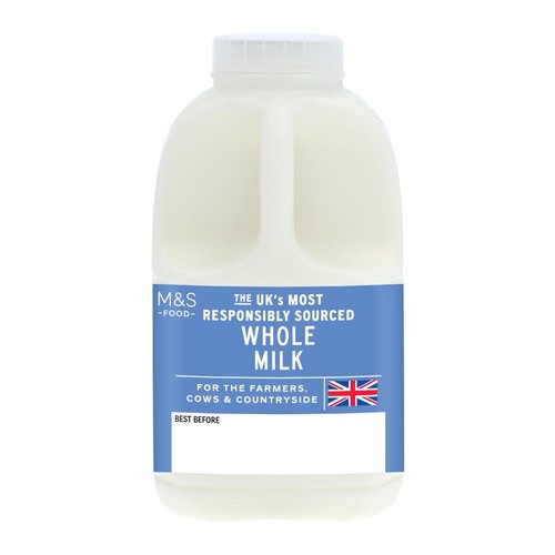 M&S Whole British Milk 1 Pint