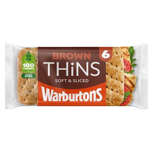 Warburtons Brown Sandwich Thins