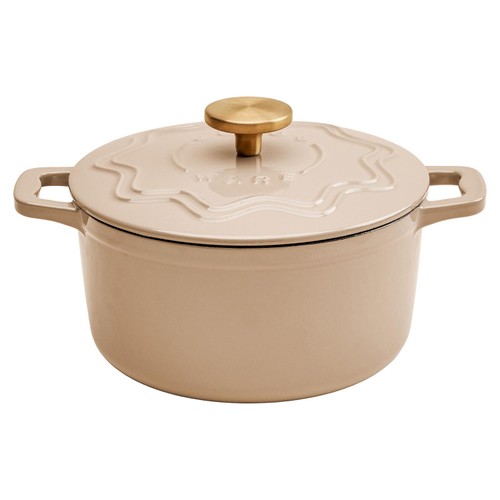 Judgeware Enamelled Cast Iron 20cm Casserole, 3.5l, Mushroom