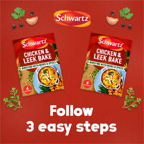 Schwartz Creamy Chicken & Leek Bake Recipe Mix