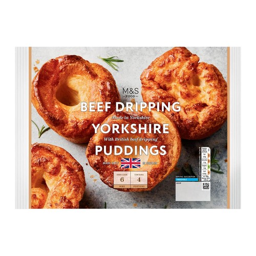 M&S 4 Beef Dripping Yorkshire Puddings